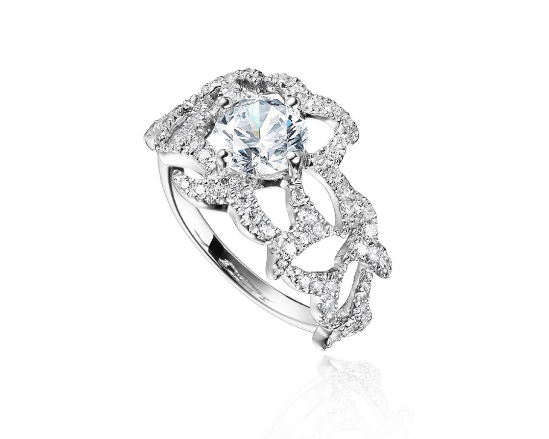 bague fiancaille Solitaire diamants alliance diamants