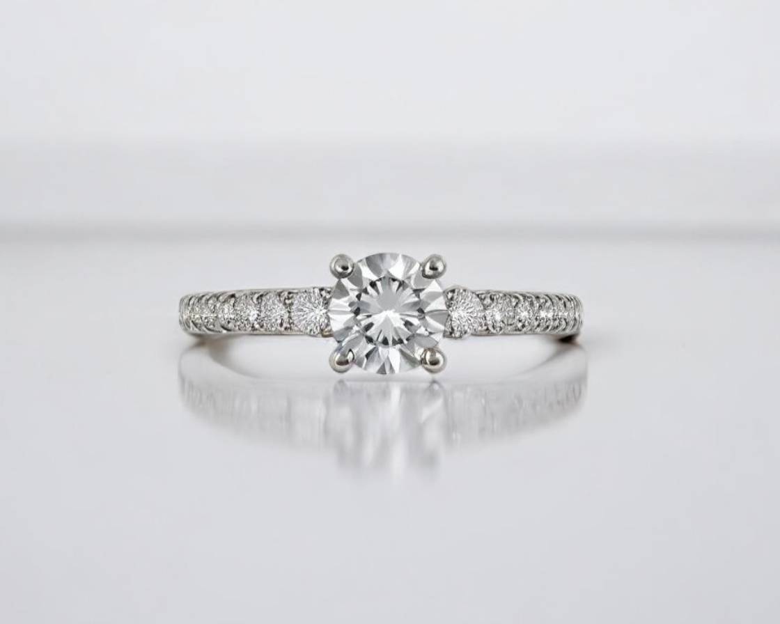 bague fiancaille Solitaire diamants allaince