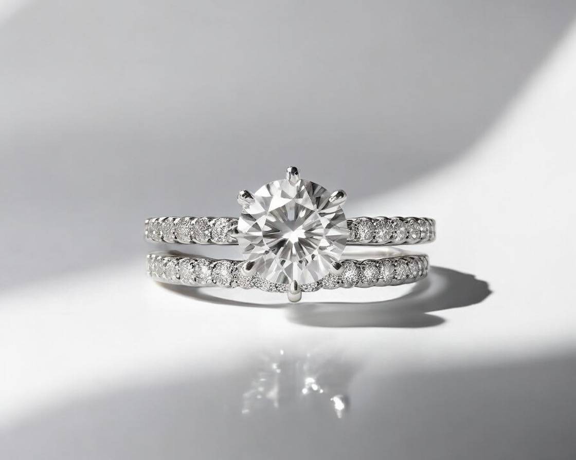 bague fiancaille solitaire doigt