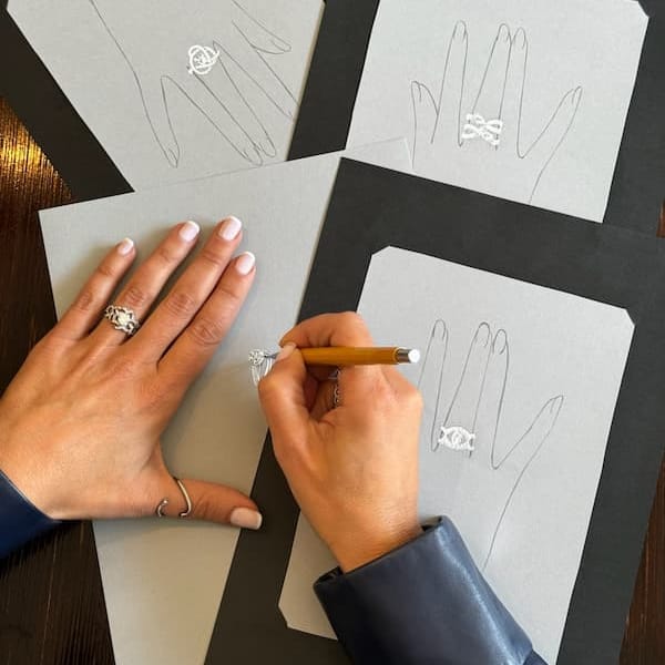 modelisation bague fiançailles