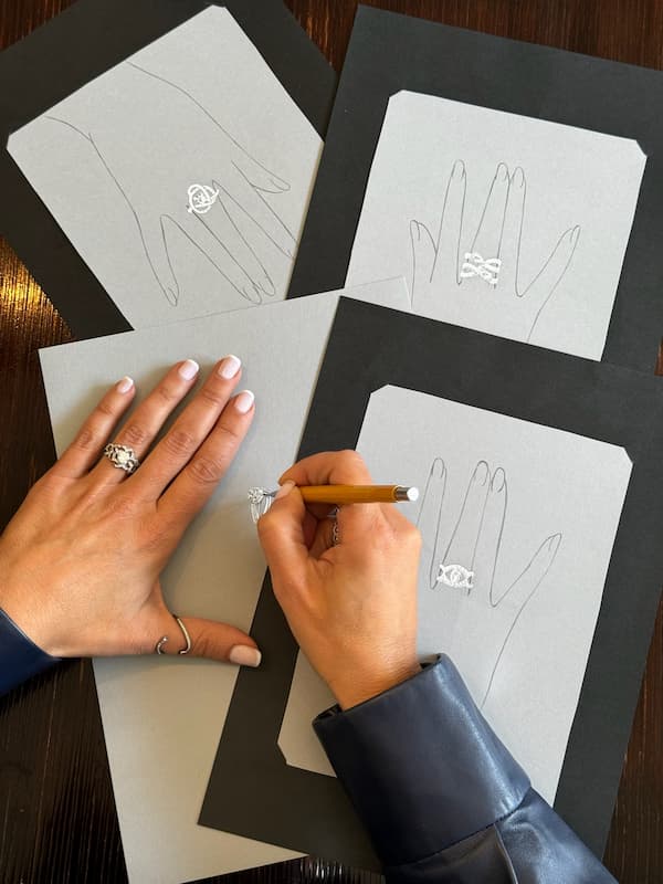 modelisation bague fiancaille